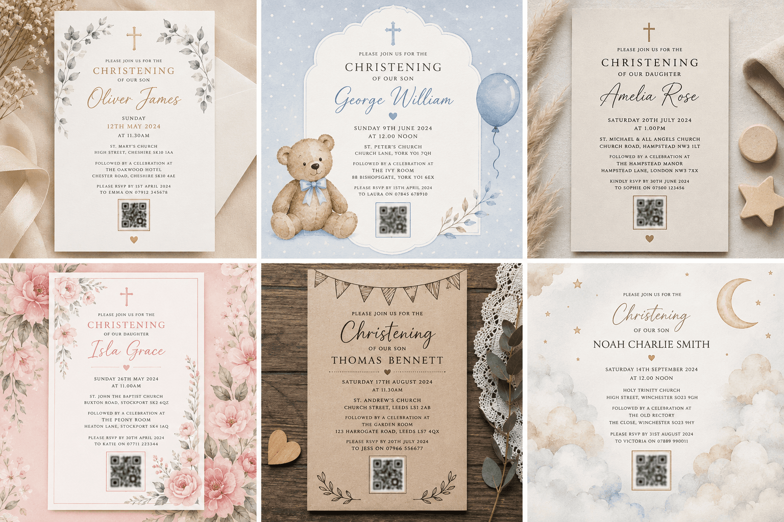 Christening examples
