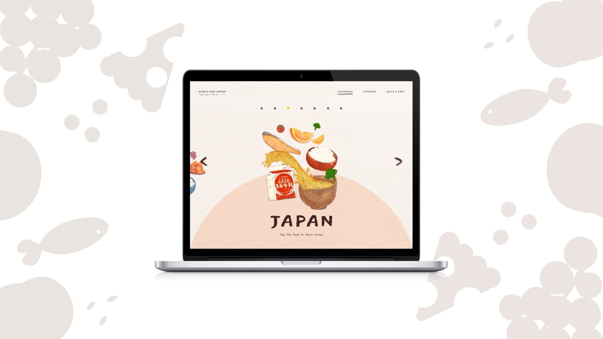 illustration of food from South Korea