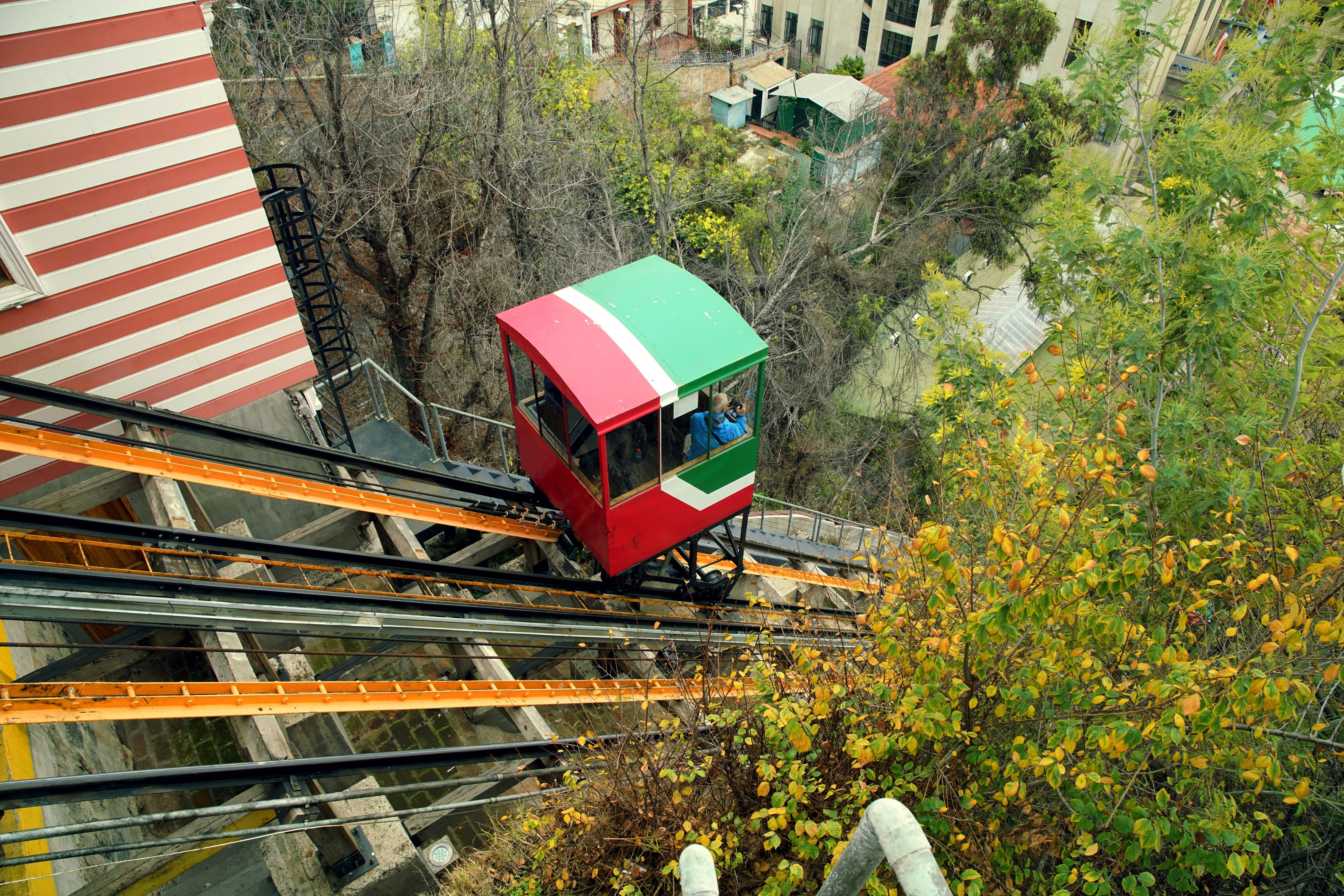 Cliff railway in Valparaiso, Chile.