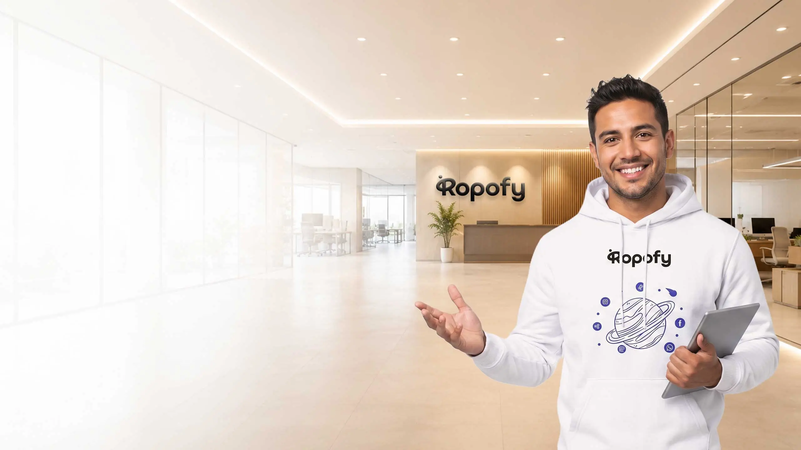 Integrante de Ropofy da la bienvenida al blog sobre ventas por WhatsApp