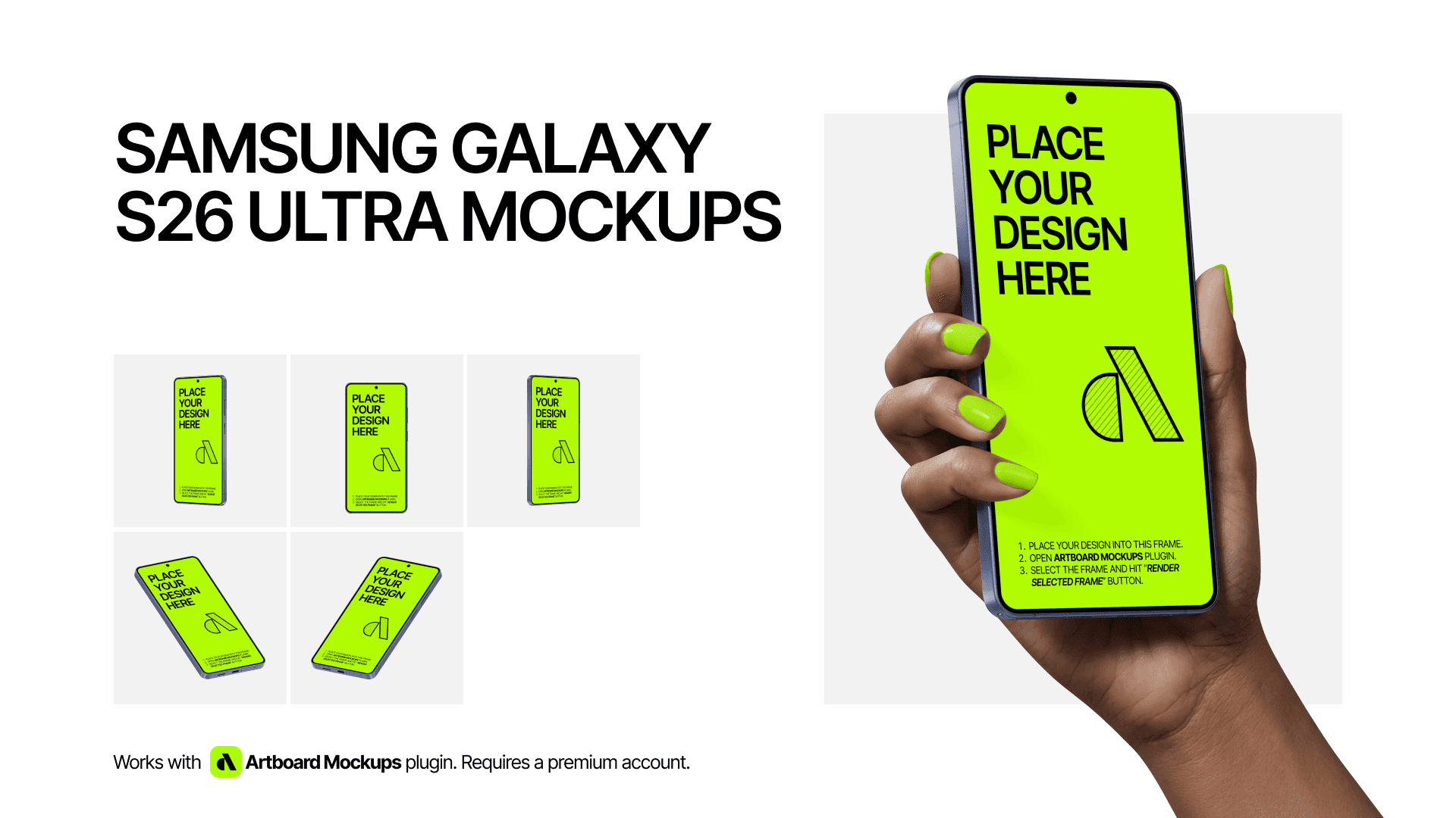 Samsung Galaxy S26 Ultra Mockup
