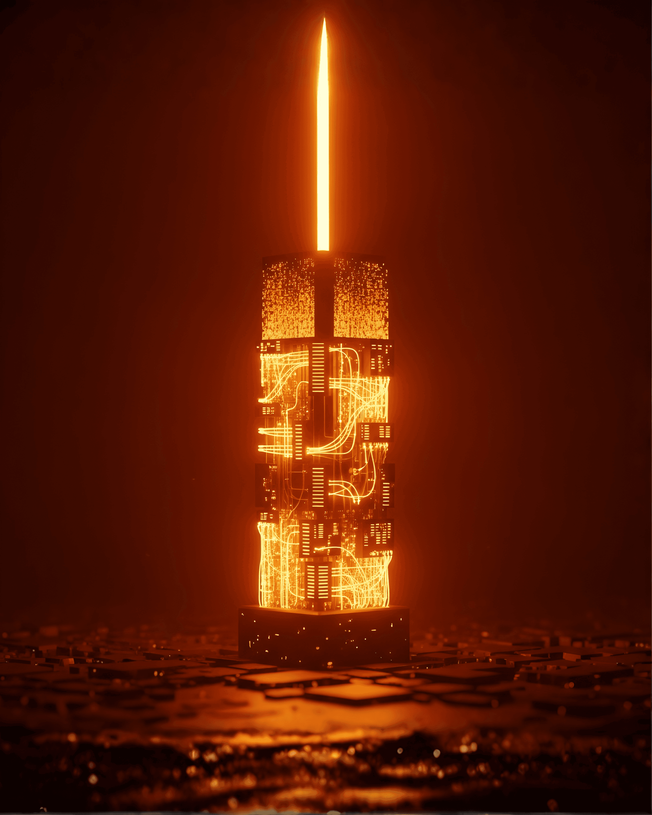 orange red card studio background