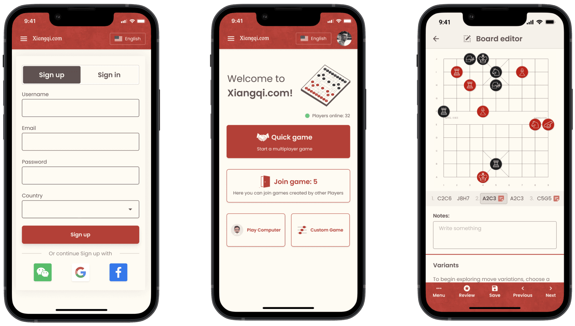 Mobile design screens