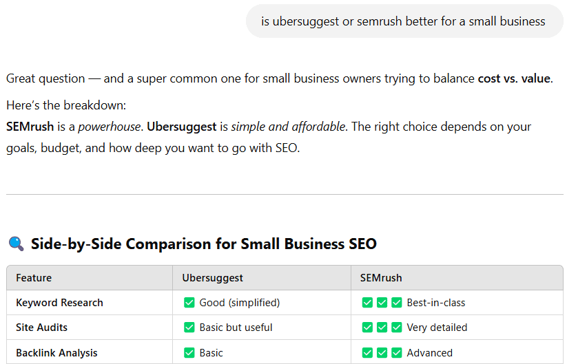 Tables - AI Optimization