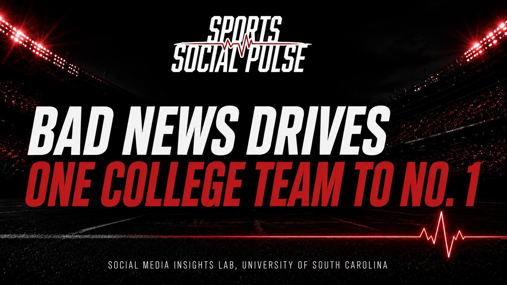 College Sports Social Pulse Week Zero rankings graphic