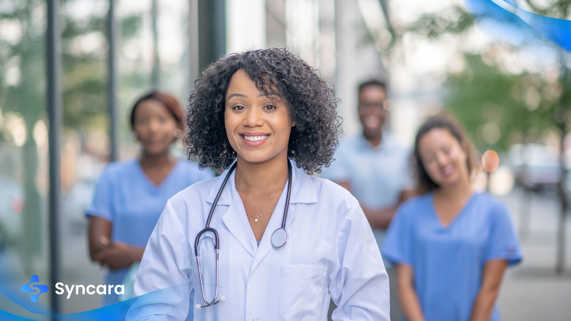 Healthcare staff at walk-in clinic in Ajax