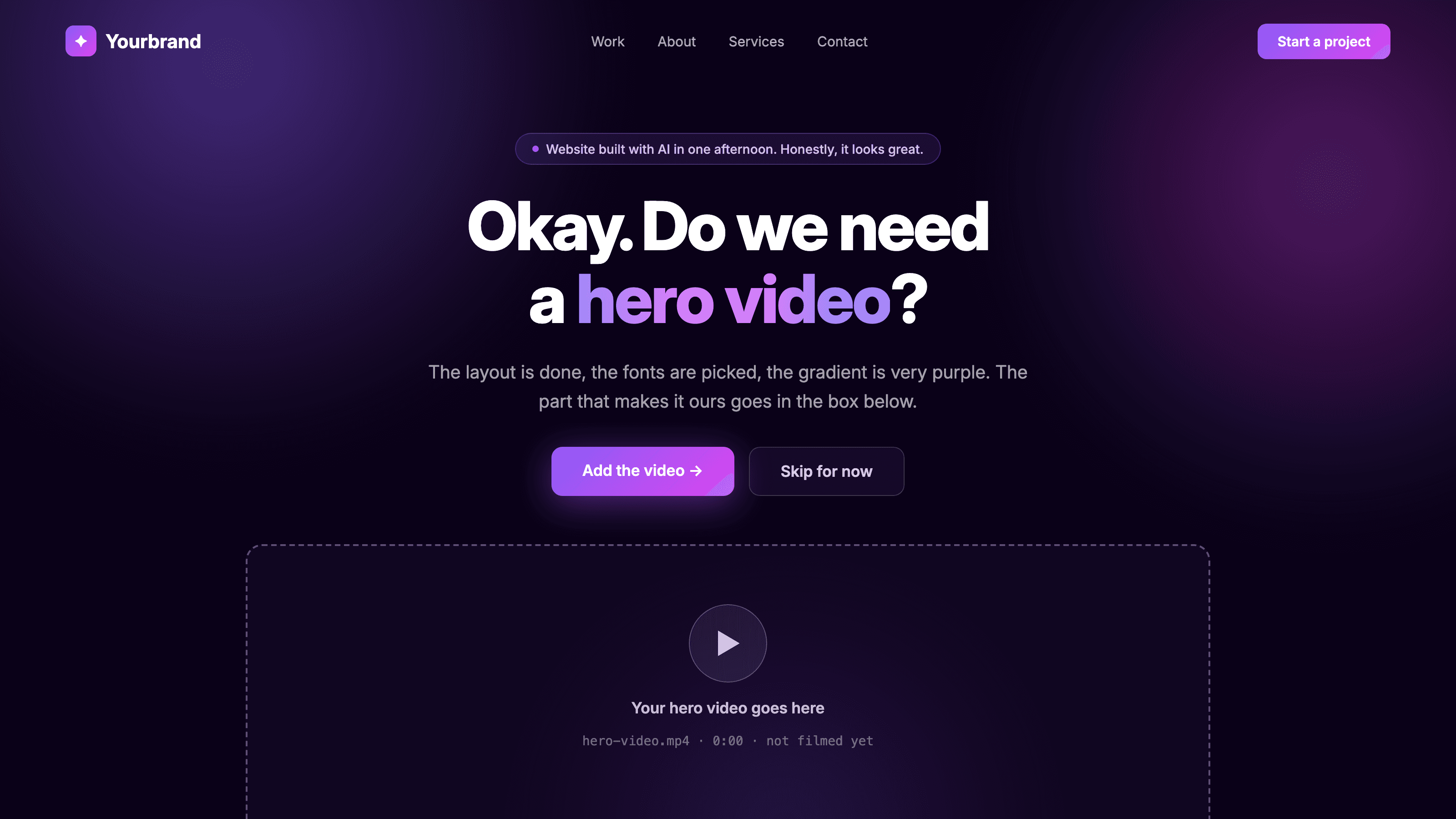 AI Built Your Website in a Weekend. Now What Goes On It?