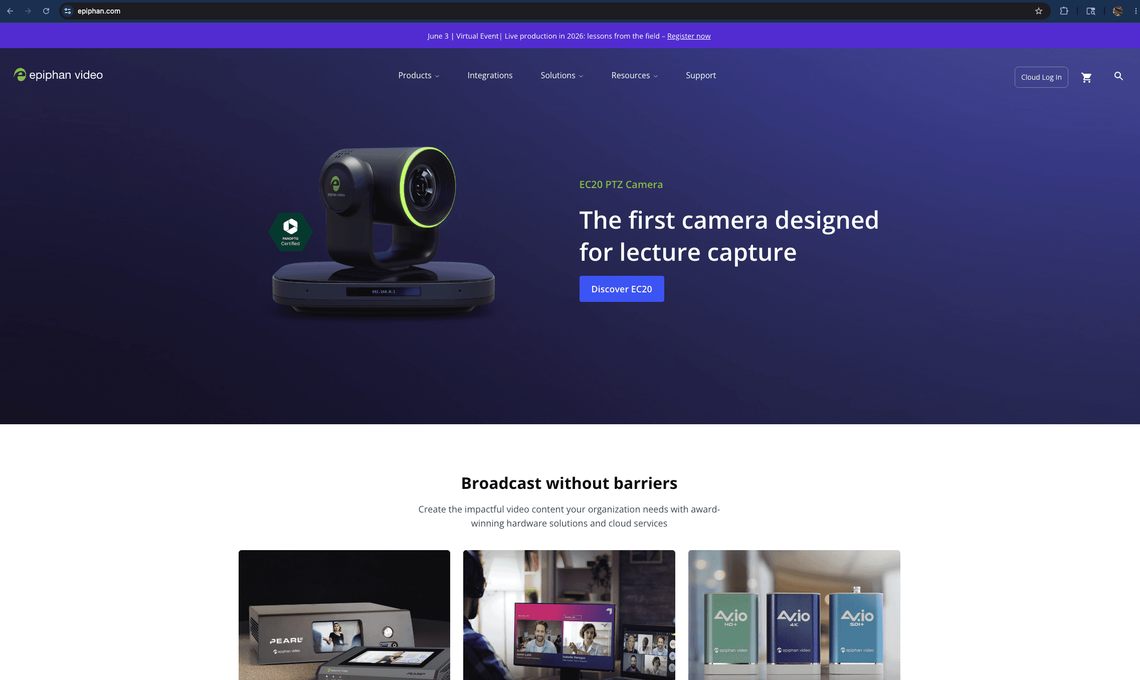 Home page