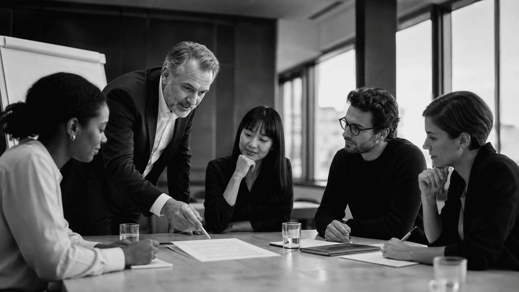 Business team integrating a successful AI pilot into daily operations.