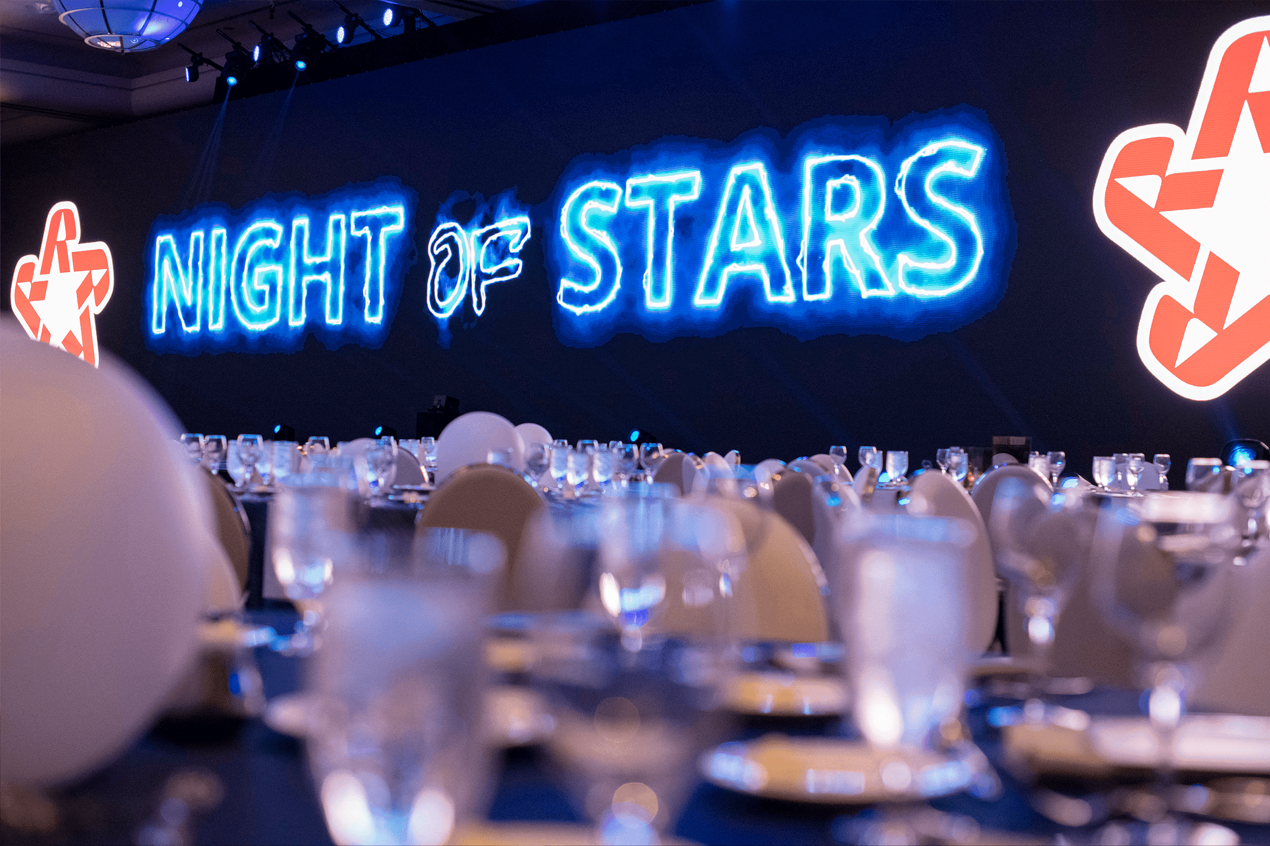 Republic Services Night of Stars logo in Neon