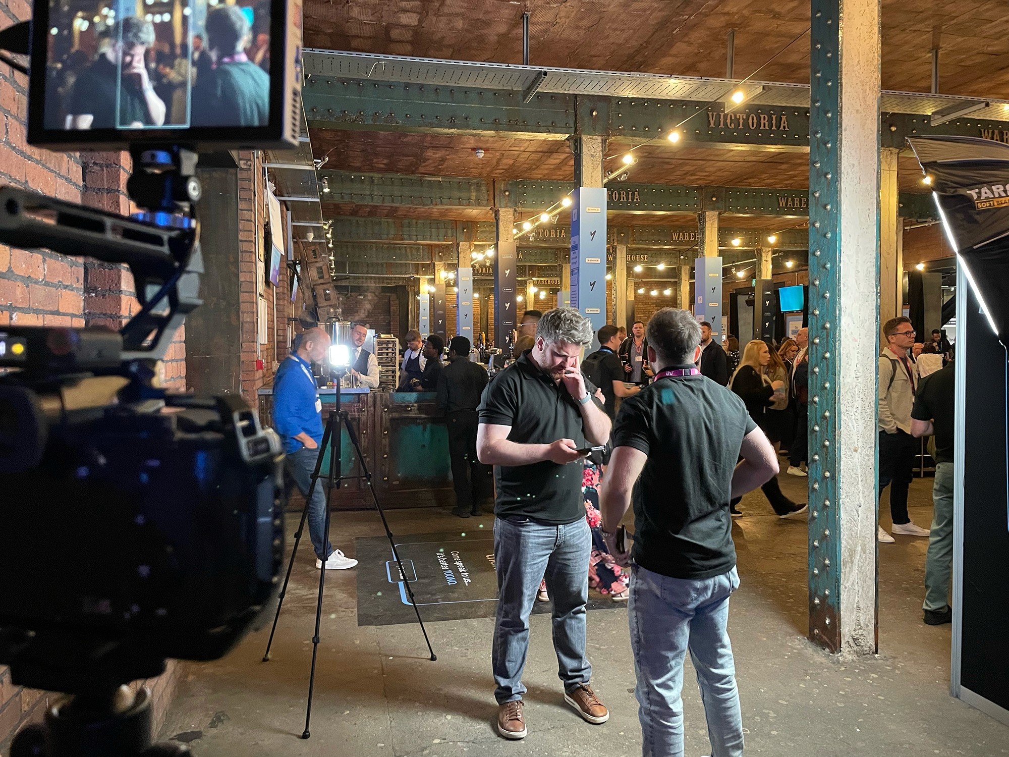 Filming set up for YOONO at IHR