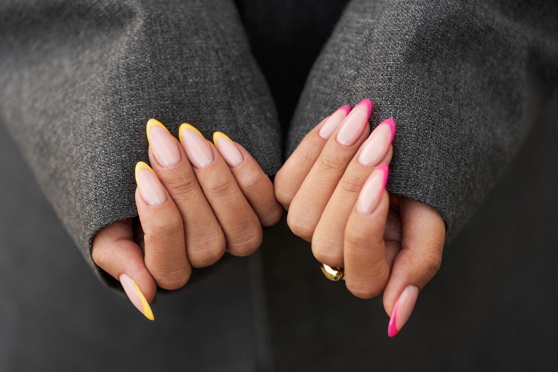 colorful-french-manicure