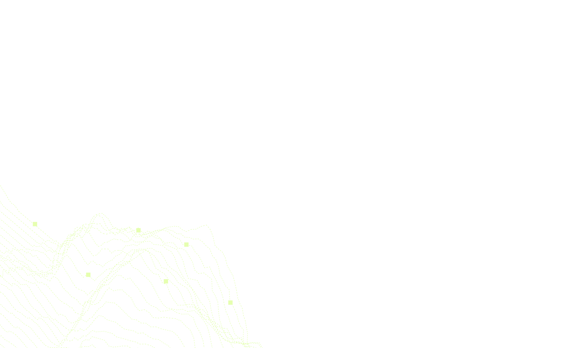 A digital illustration features a series of intricate pale green contour lines against a muted teal background, resembling a topographical map or wave patterns, highlighting abstract design elements and modern aesthetics. 