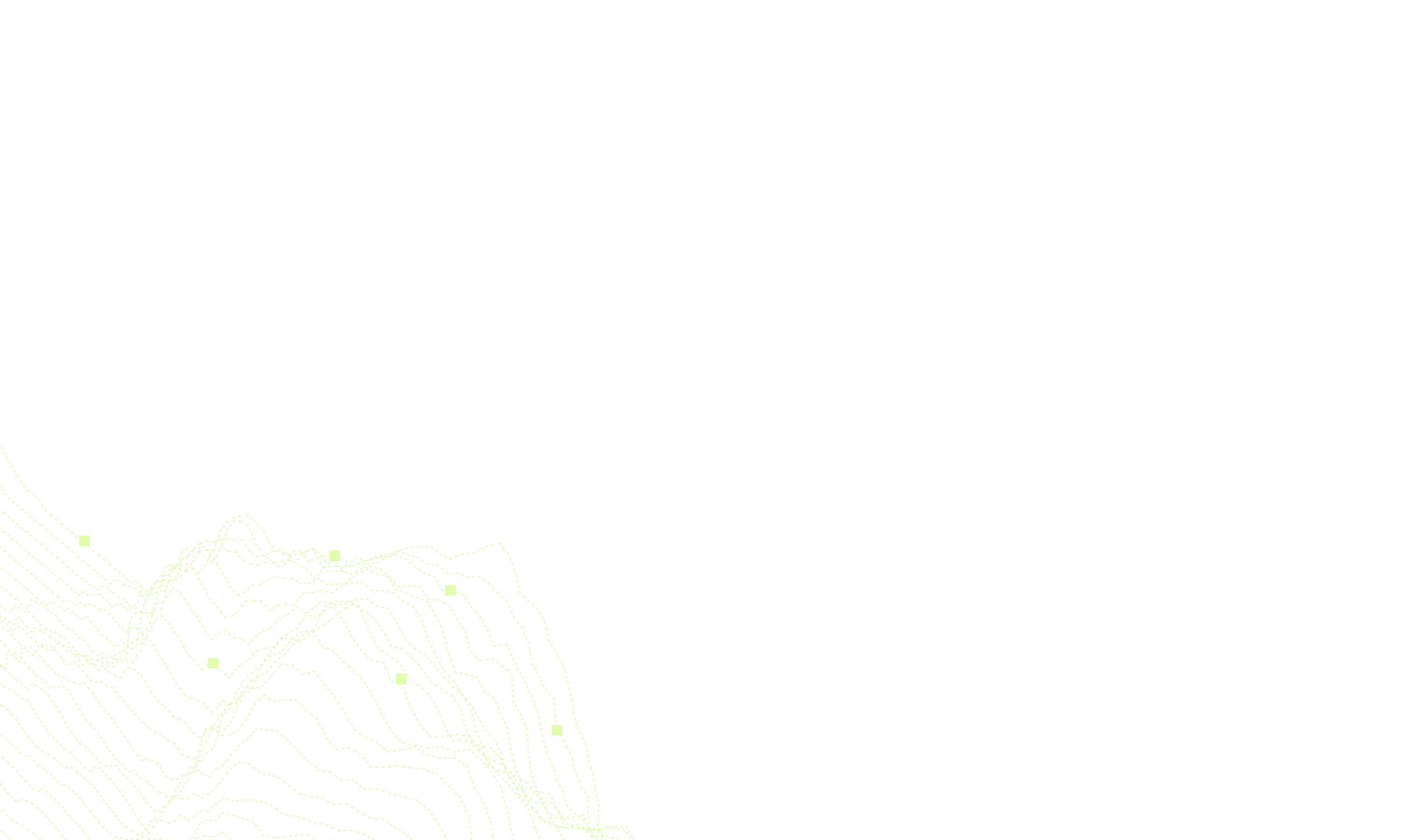 A digital illustration features a series of intricate pale green contour lines against a muted teal background, resembling a topographical map or wave patterns, highlighting abstract design elements and modern aesthetics. 