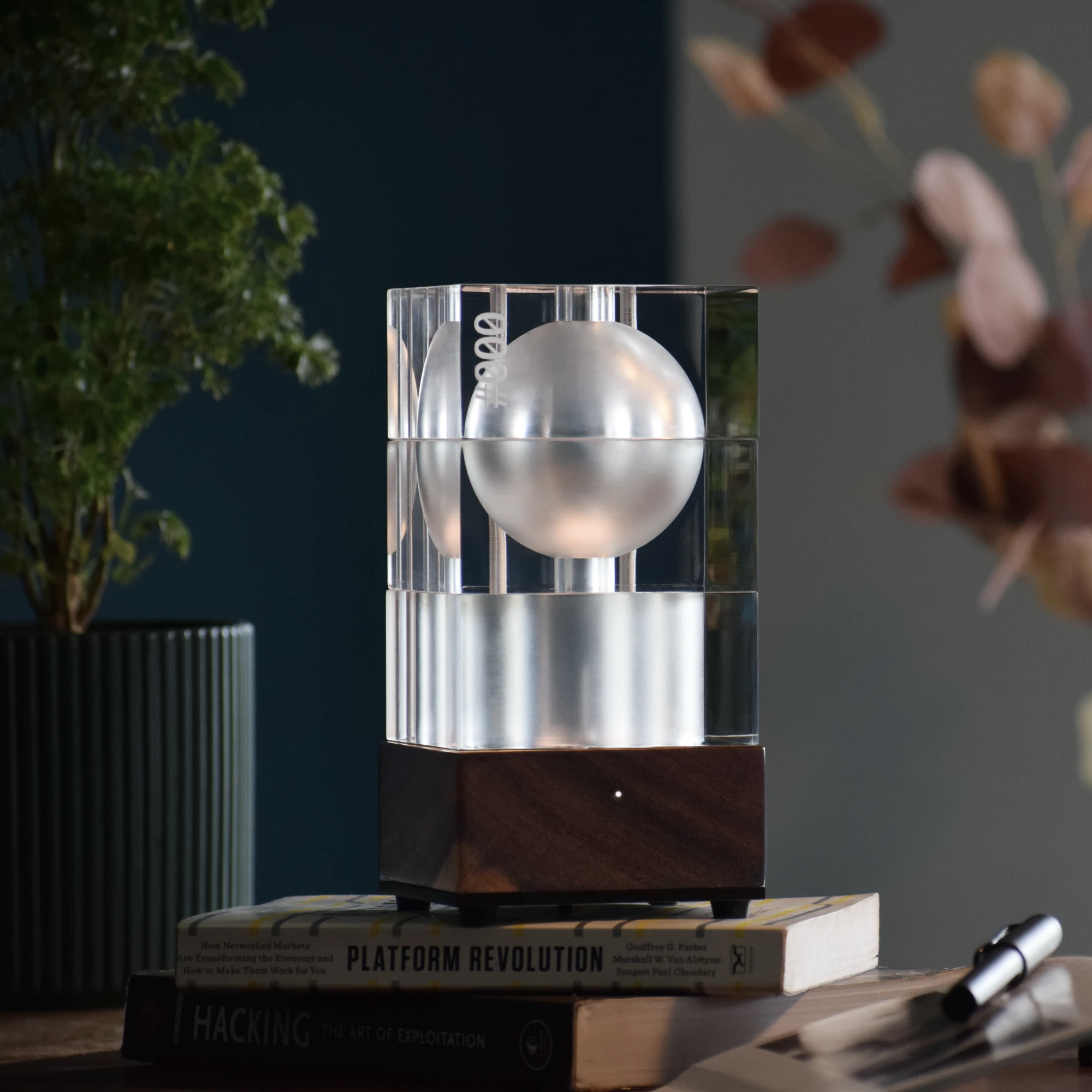 a person swimming in the water with grass