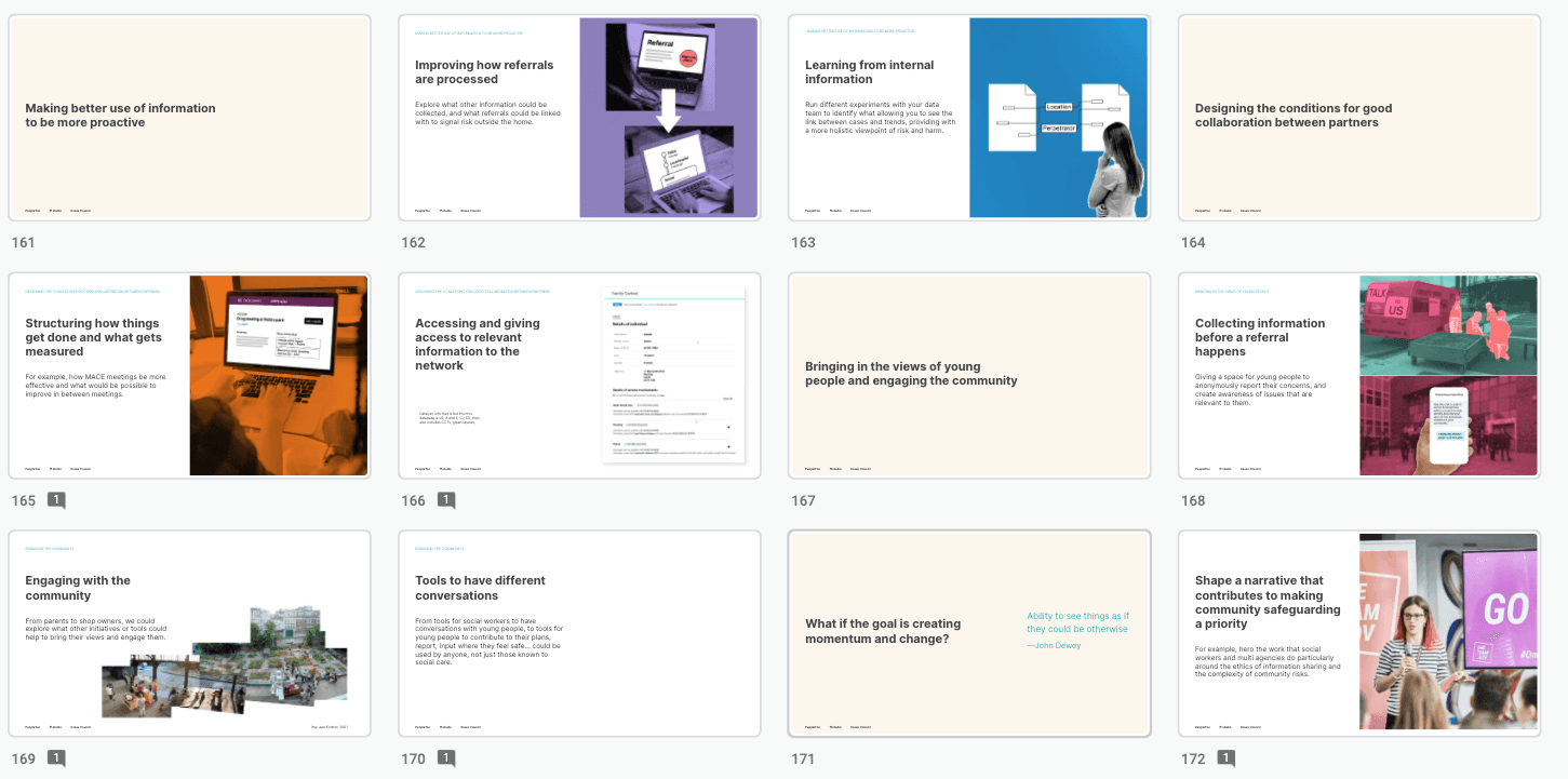 Screenshot of work in progress; a tab view of Google Slides