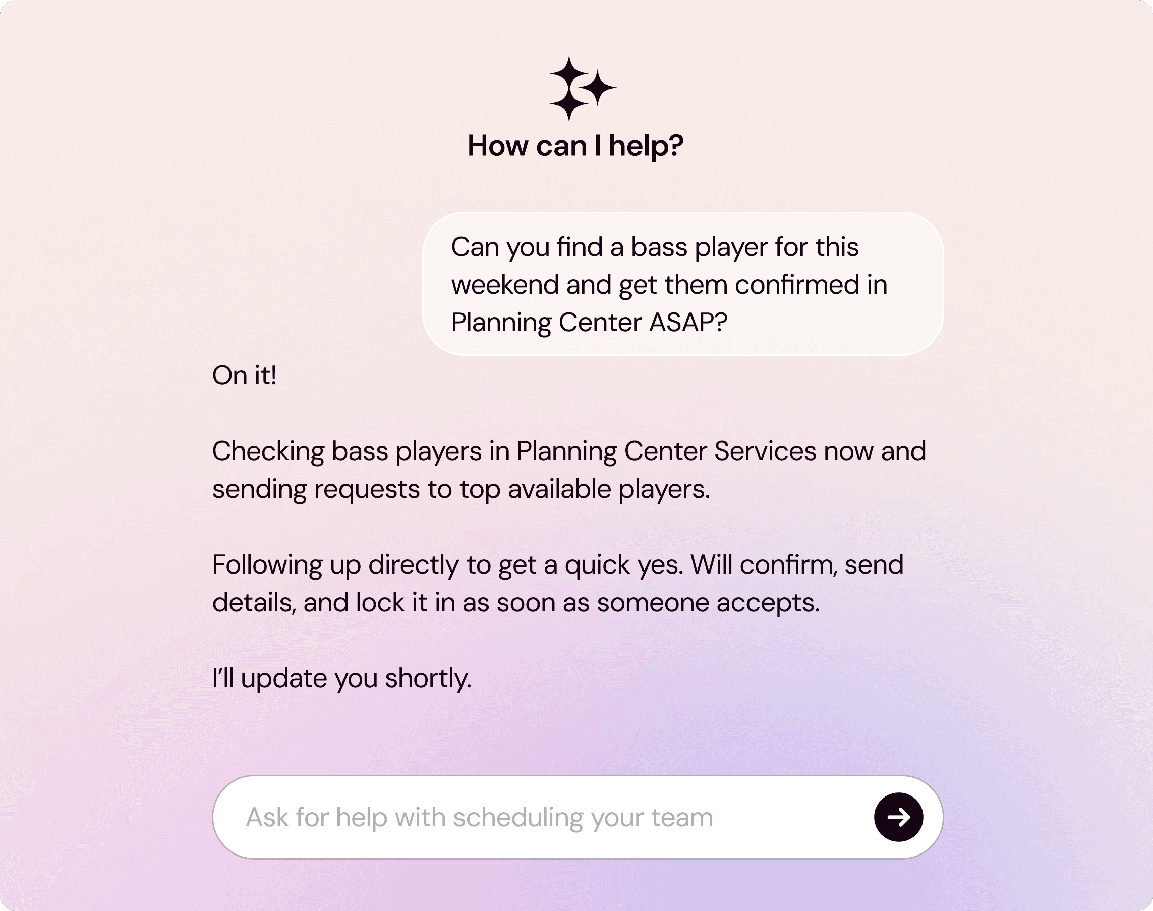 Automated Scheduling