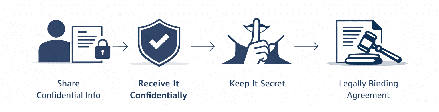 Unilateral NDA: one party discloses confidential info, the other receives it and must protect it - setting clear, enforceable limits on use and sharing.