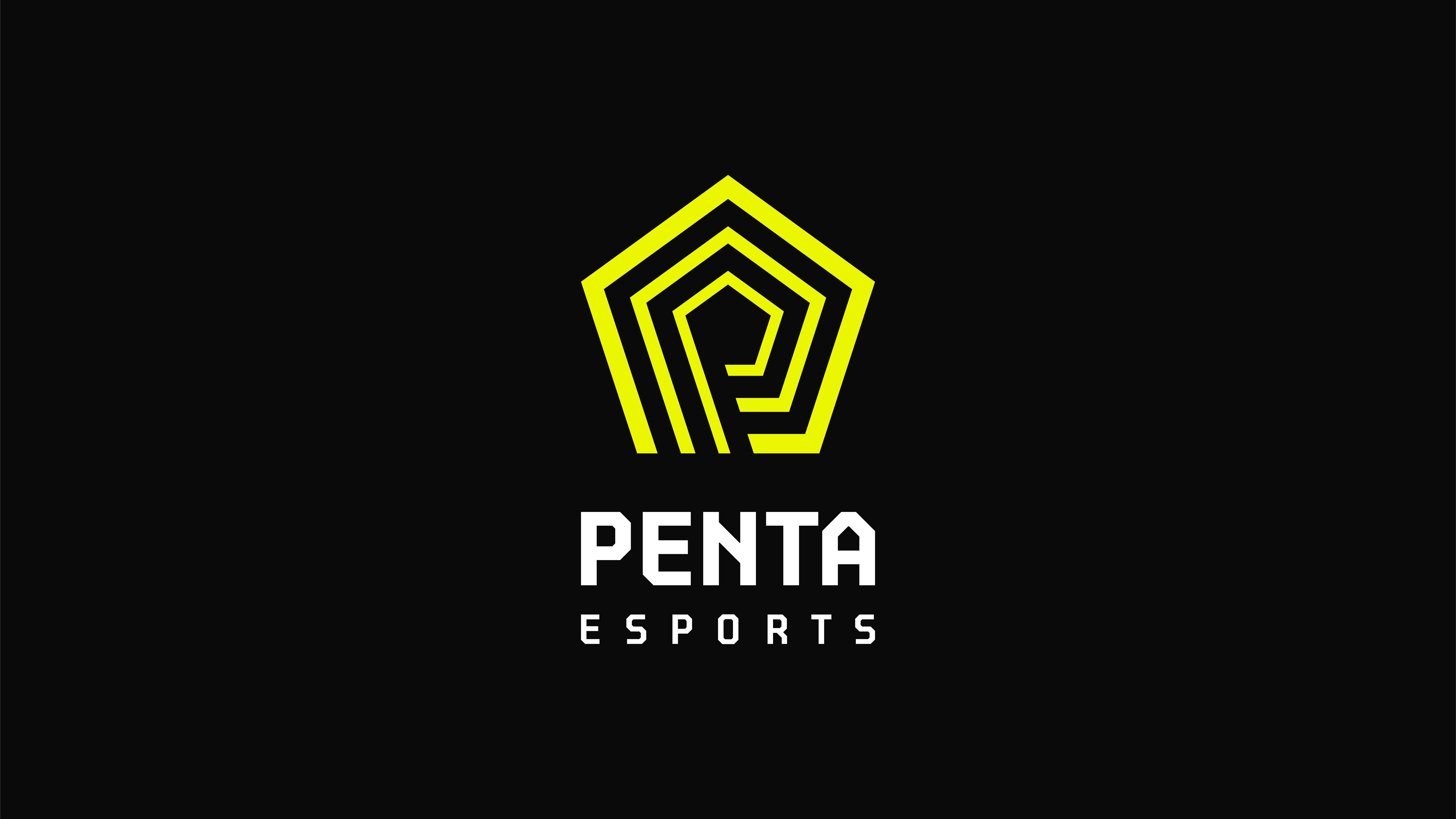 Penta Esports brand logo designed by BMEG, featuring a modern "P" integrated with the number 5 and a circular radar device symbolizing gamer focus, set against a high-tech gaming aesthetic.