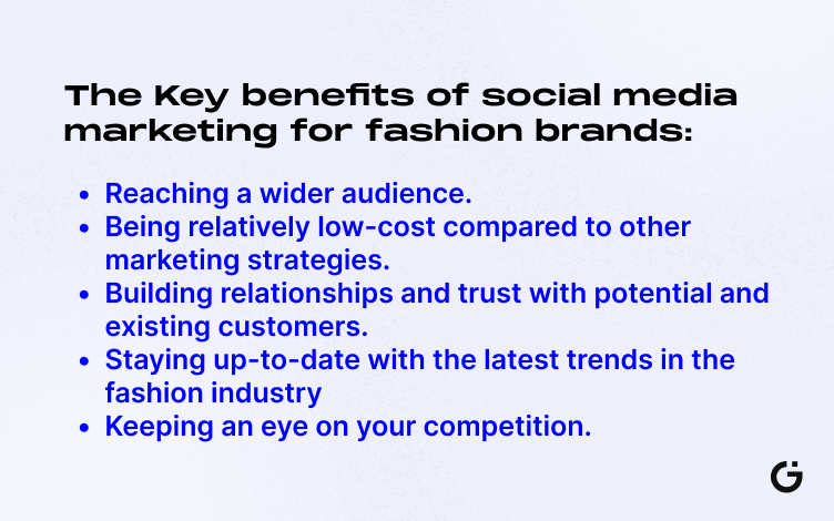 Key benefits of social media marketing for fashion brands