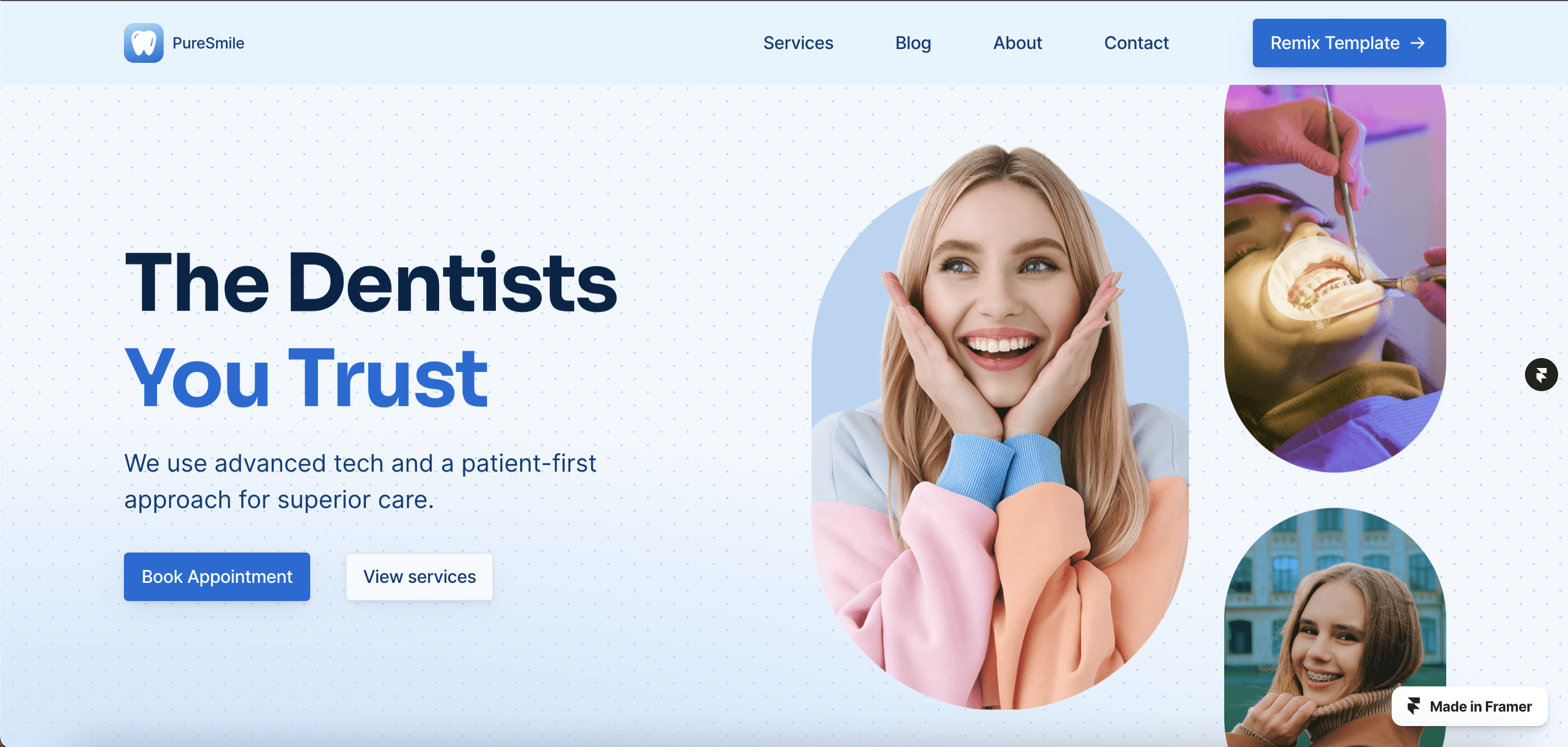 Puresmile - Dental Website Template