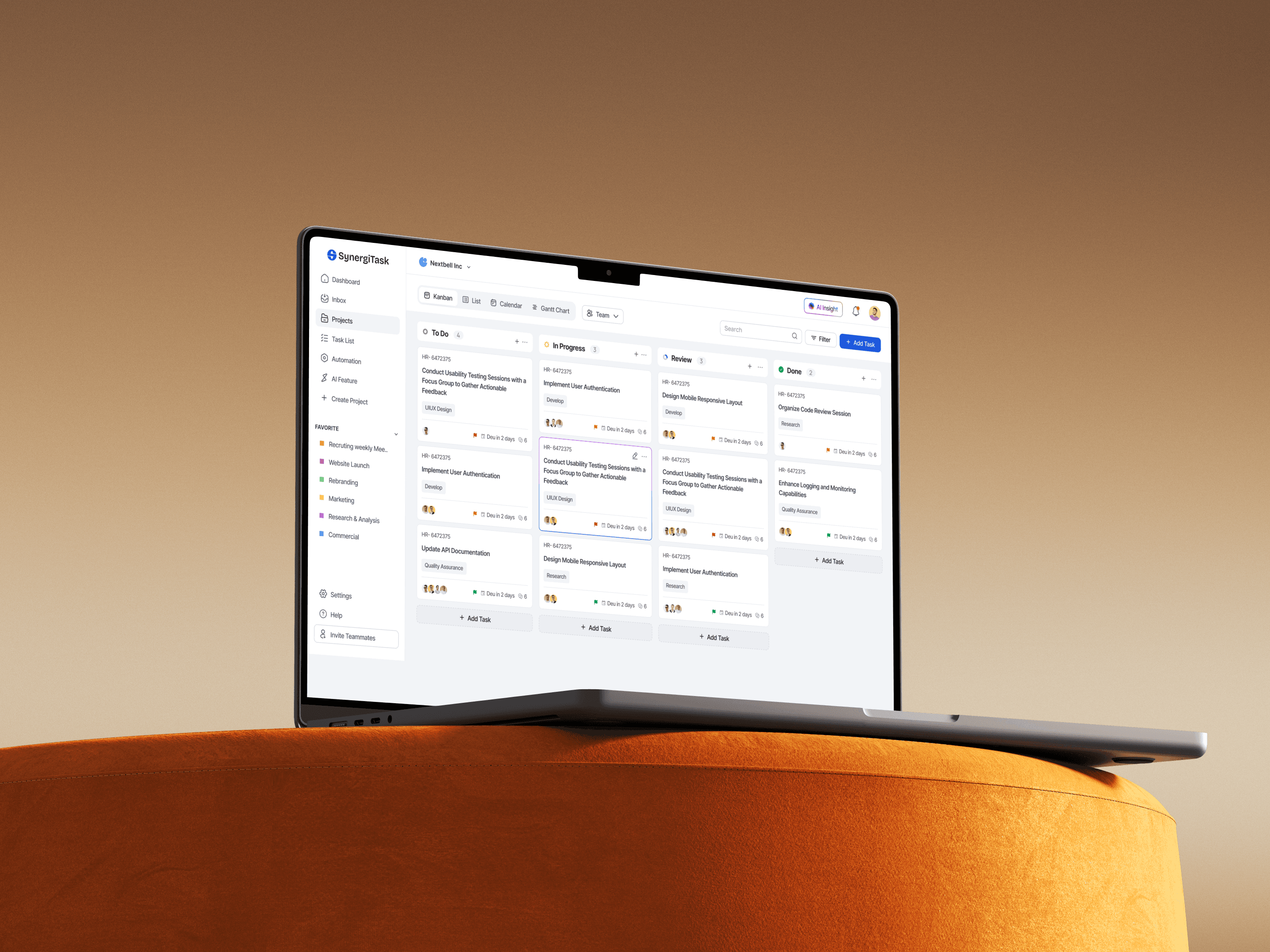 An iPad Pro displaying a landing page analytics website