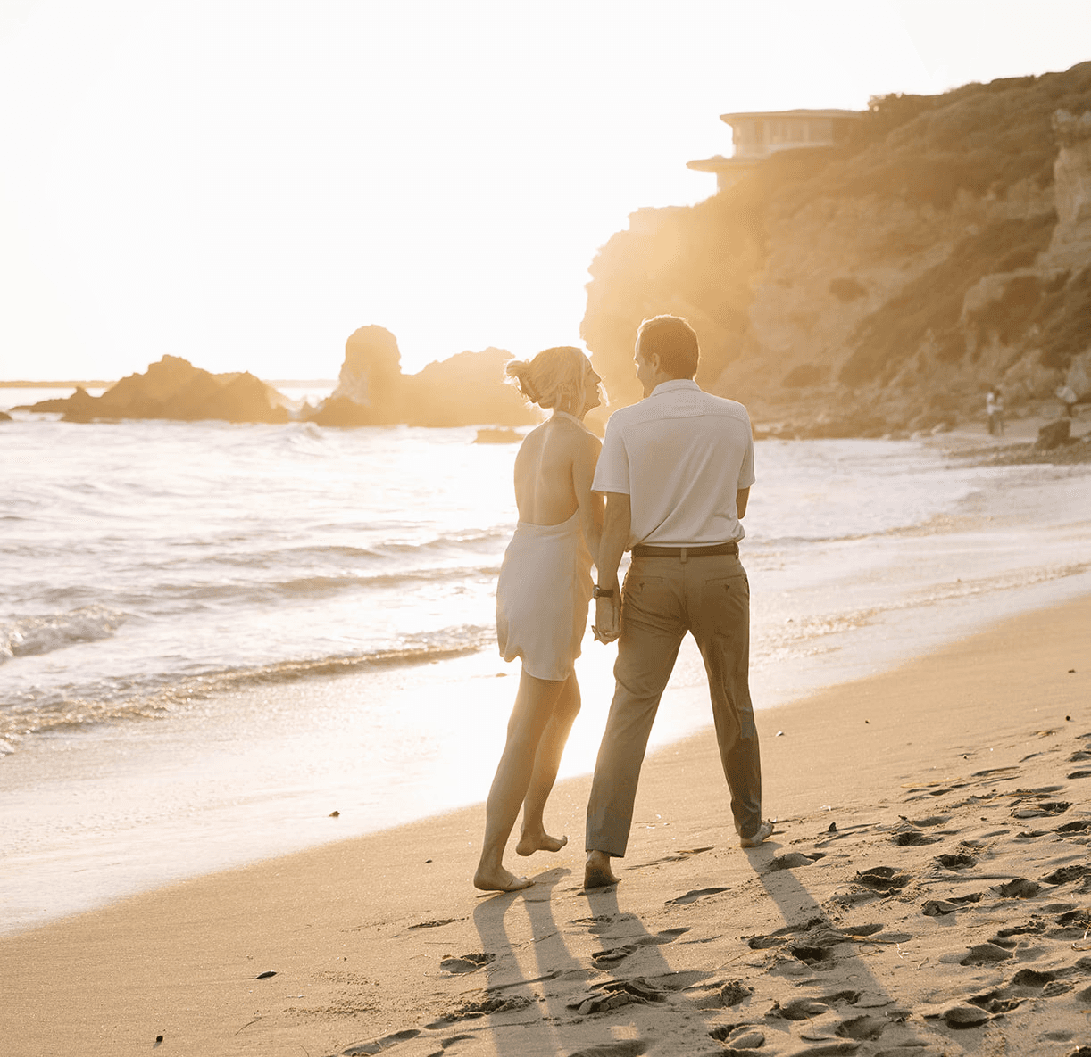A couple on the beach