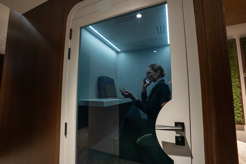 Abu Dhabi meeting room with minimalist design..