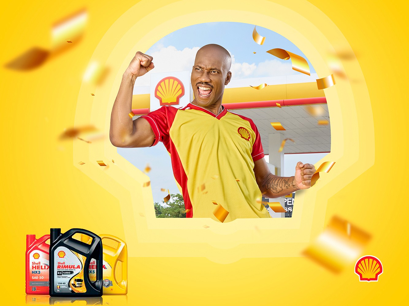Didier Drogba et shell supporters n°1 des fans ivoirien