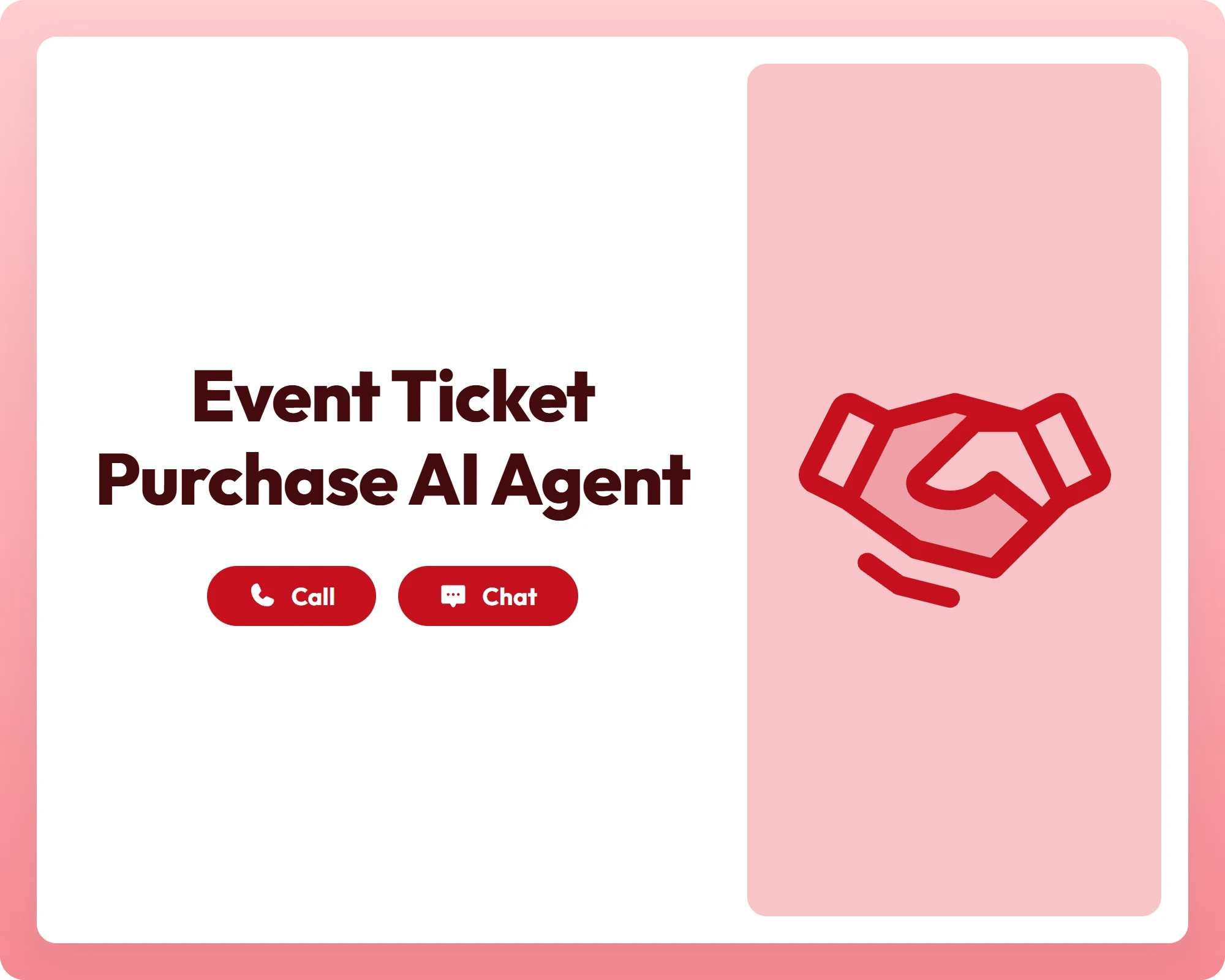 ai order agent supporting event ticket purchases with call, chat, and clipboard tools