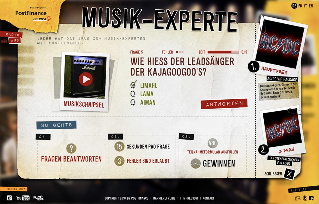 PostFinance - Musik-Experte