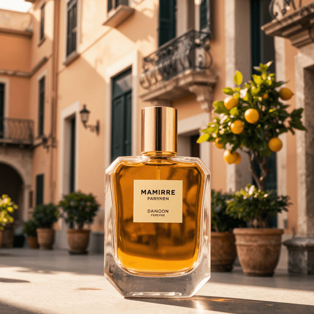 product photography of perfume