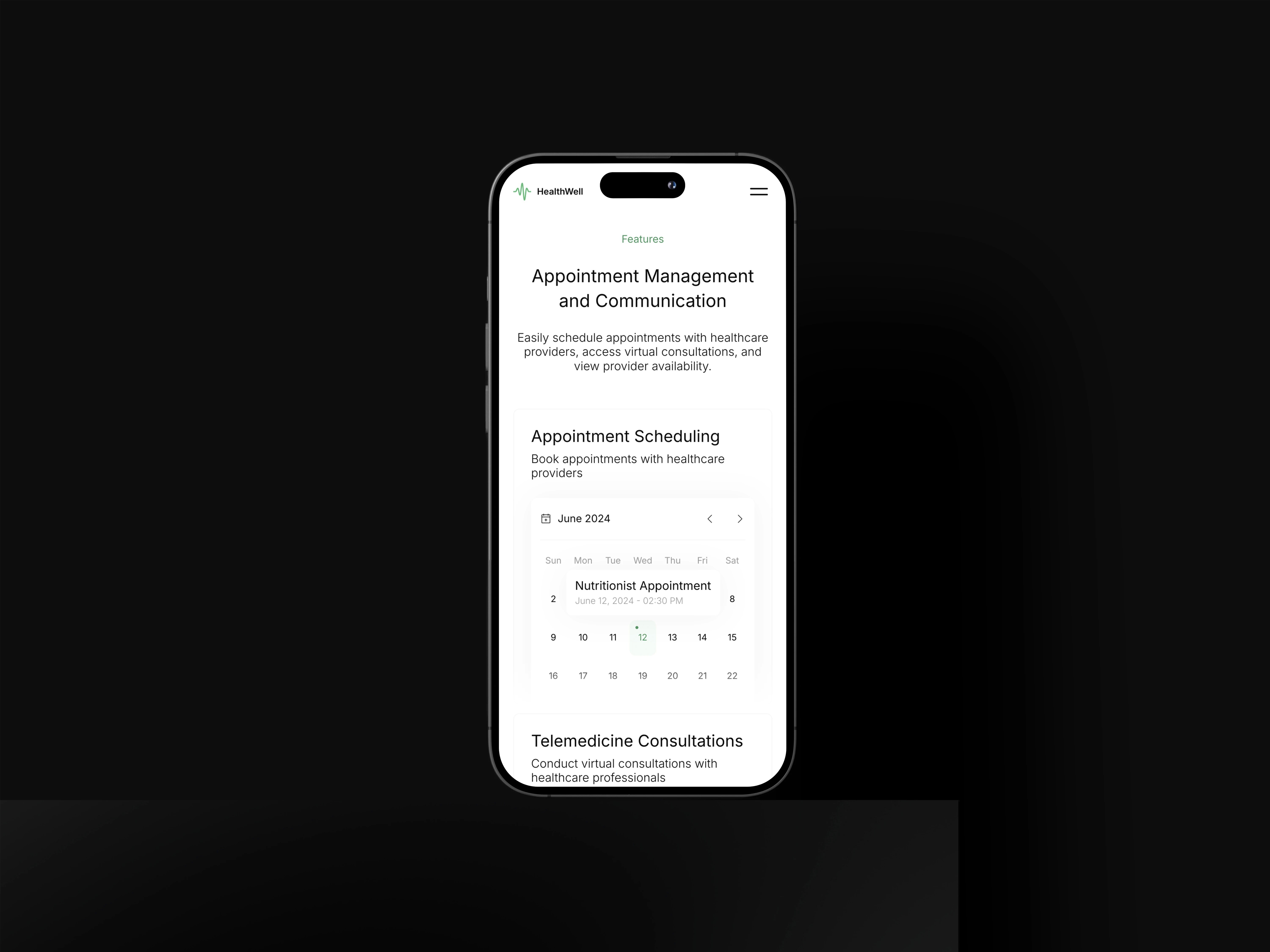 Healthwell Iphone