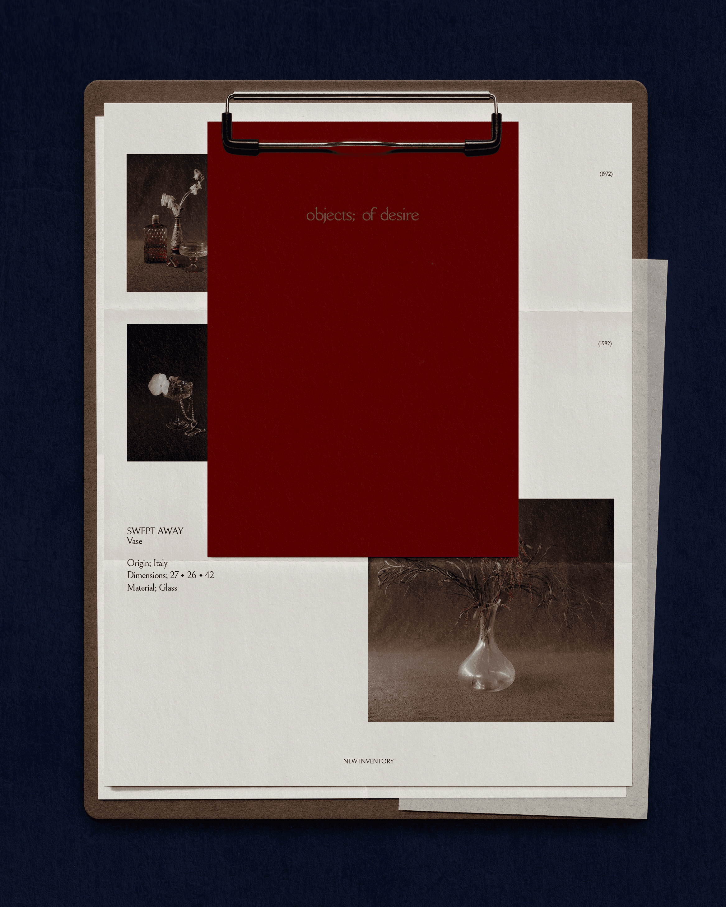 objects of desire - brand identity design & photography by selina donohoe for vintage decorative objects brand