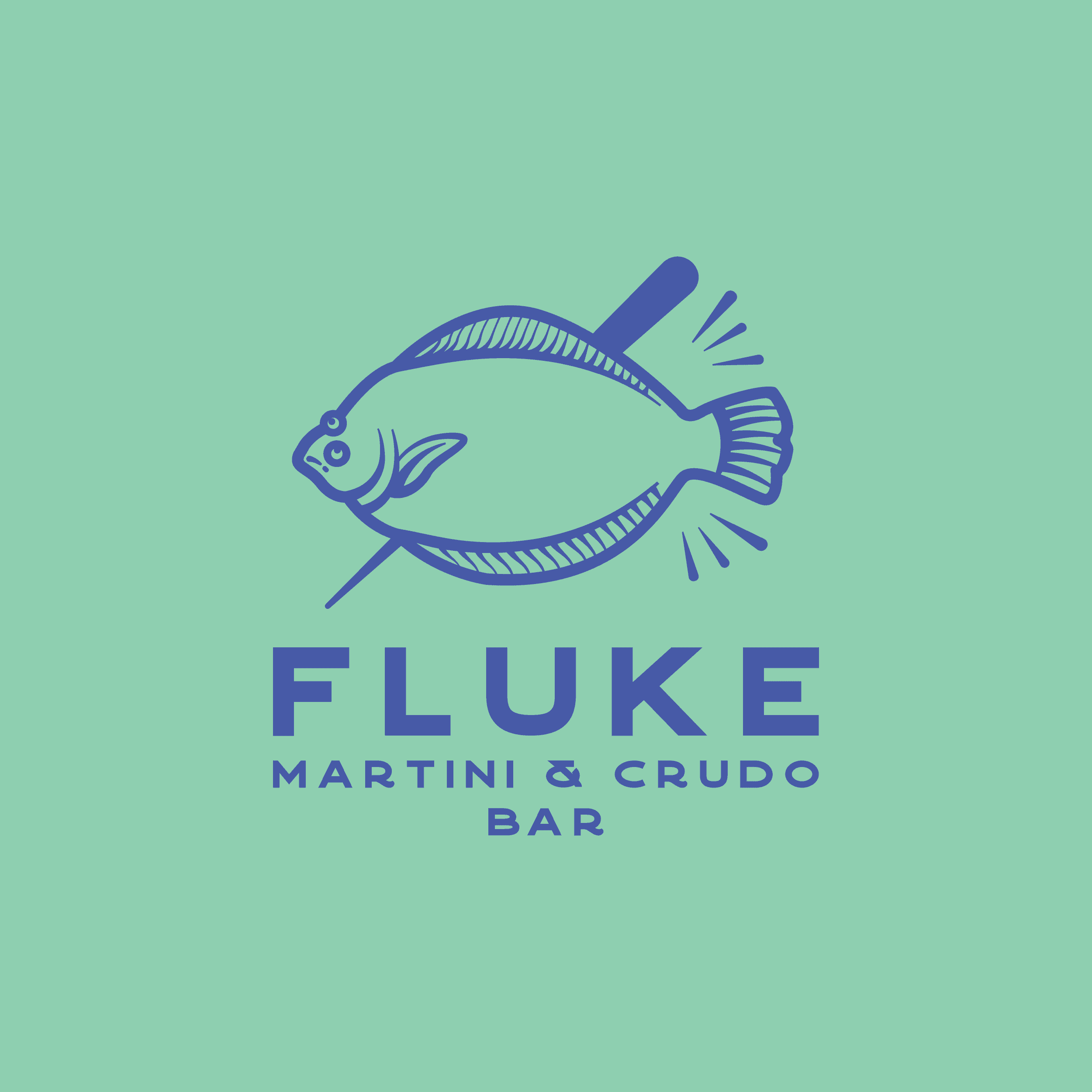 Fluke Martini & Crudo Bar Logo