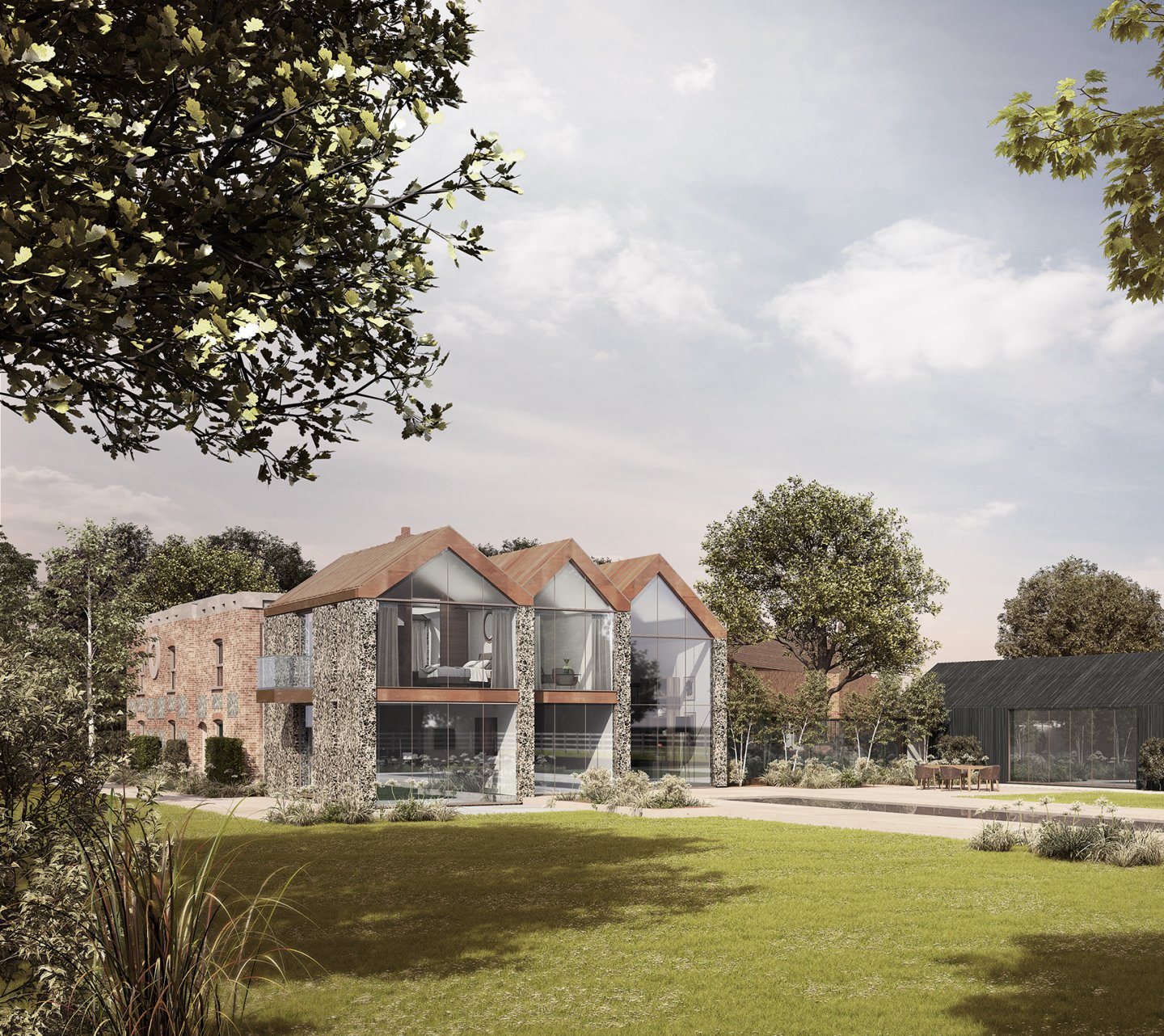 Architectural design of a luxury home in the UK