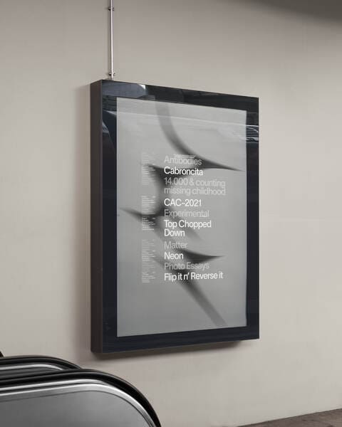 Billboard mockup with a design.