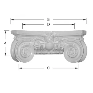 Scamozzi Decorative Capital Dimensions