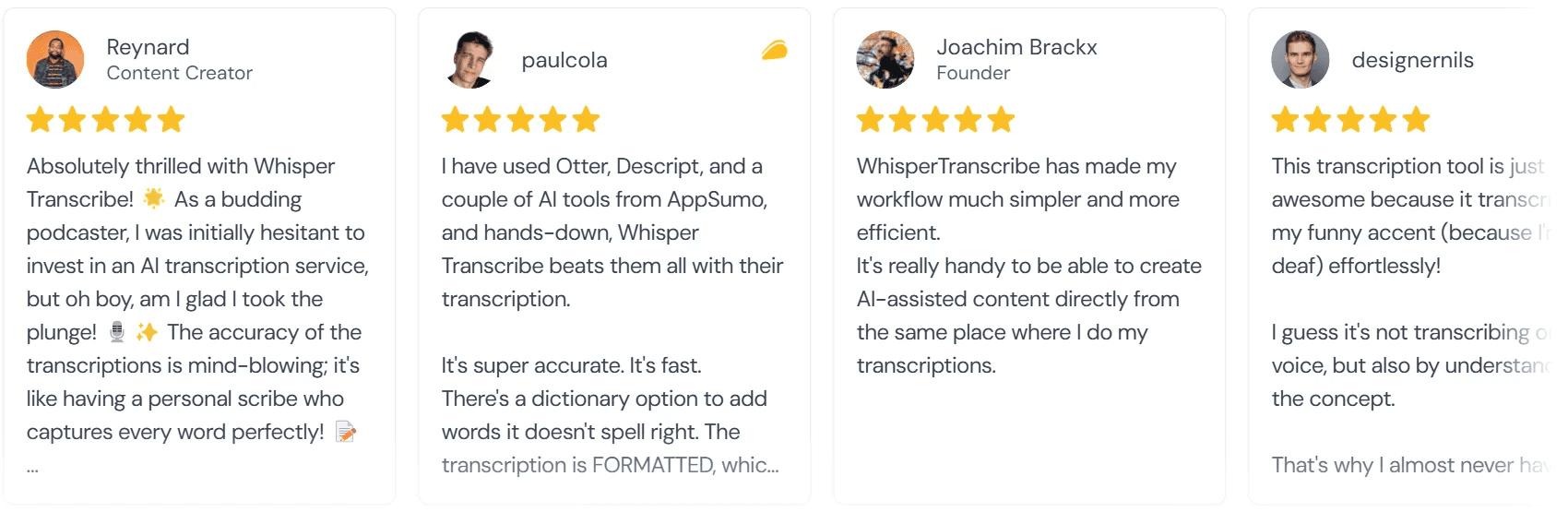 Whispertranscribe reviews