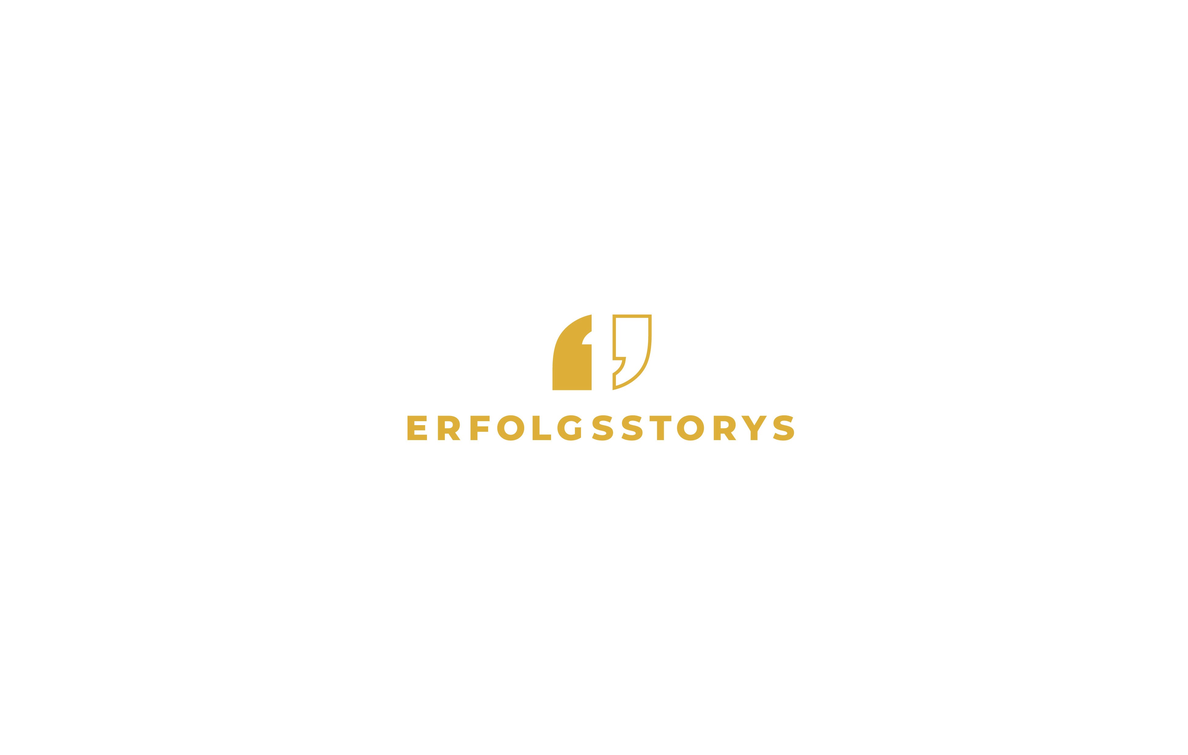 Logo Erfolgsstorys auf weißem Hintergrund