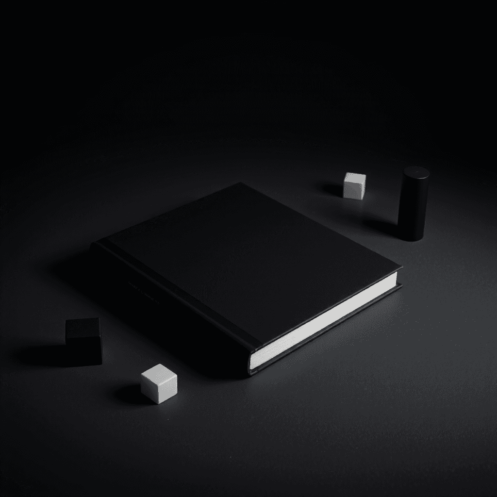 product photography of book