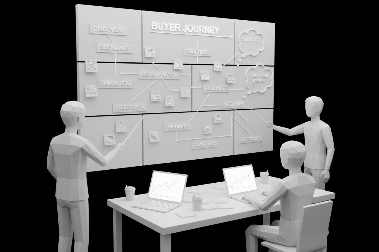 Team mapping the buyer journey