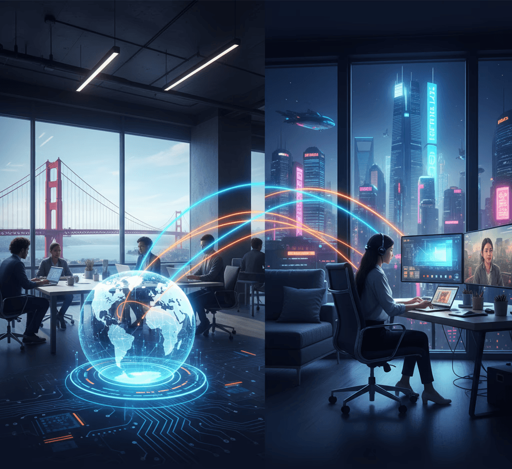 Recruiting remote Chinese talent global connectivity