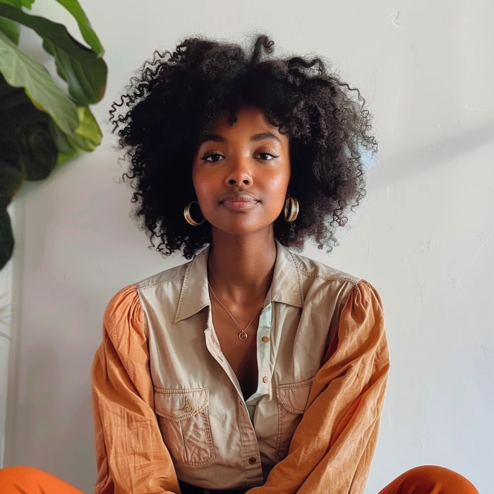 image of a female content creator