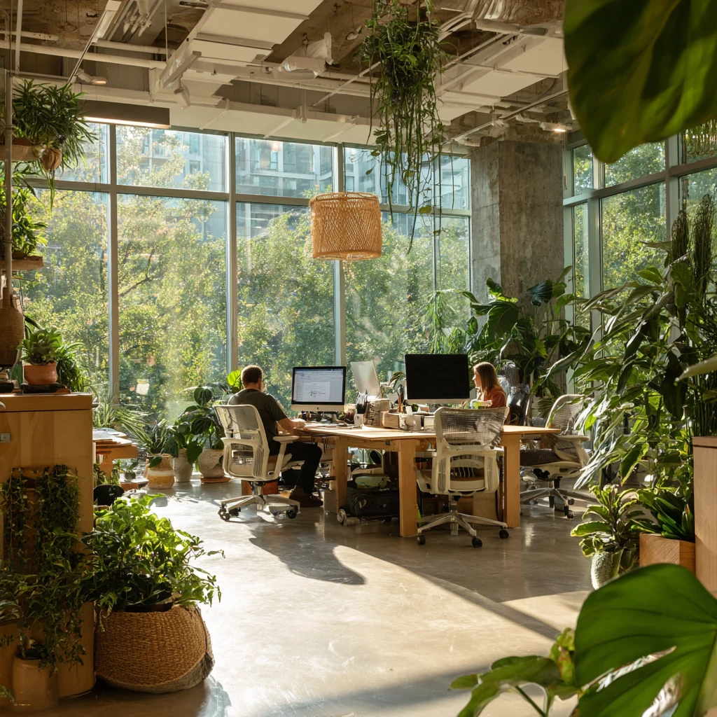 Design team collaborating at desk