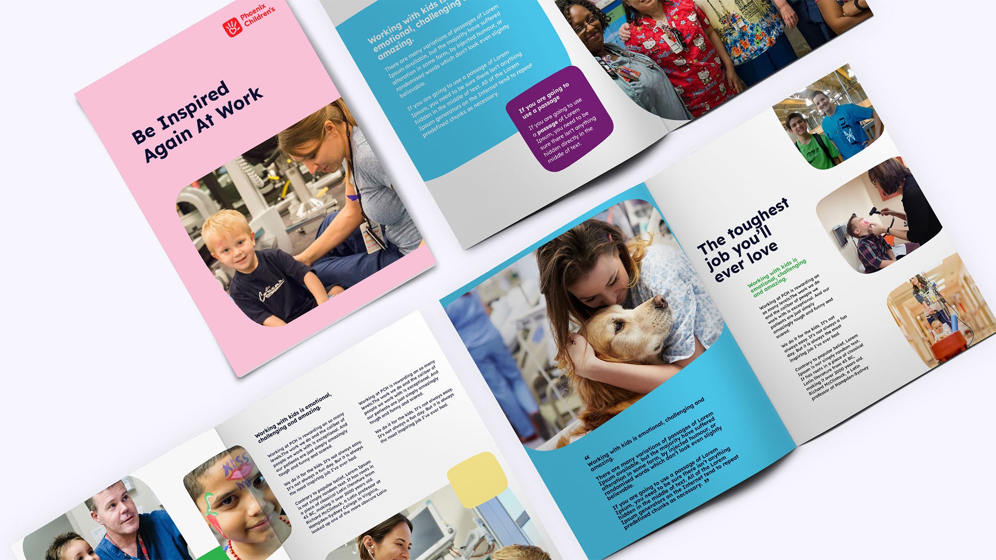 Collage of PCH healthcare employees with children patients