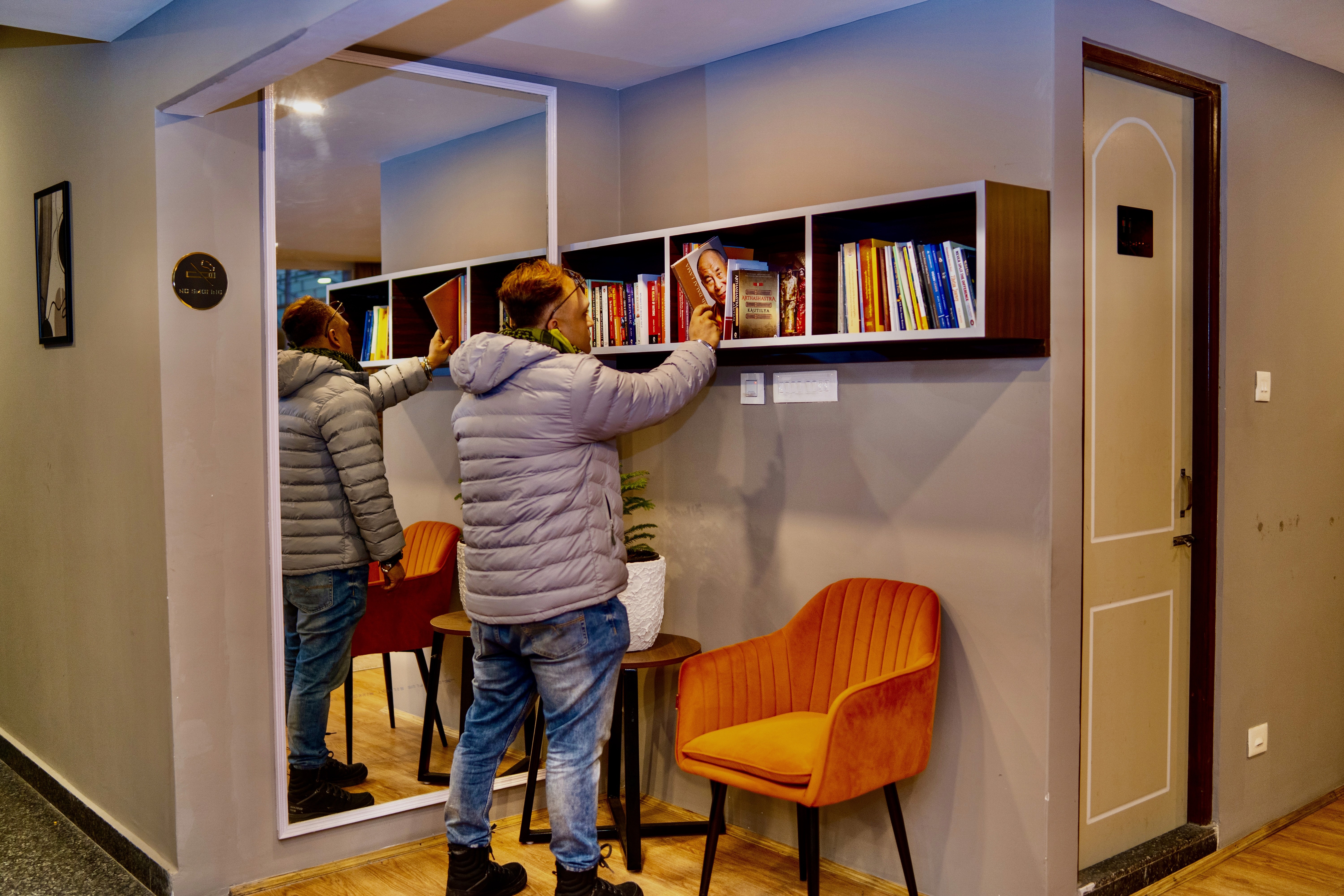 person making a contactless payment with a card