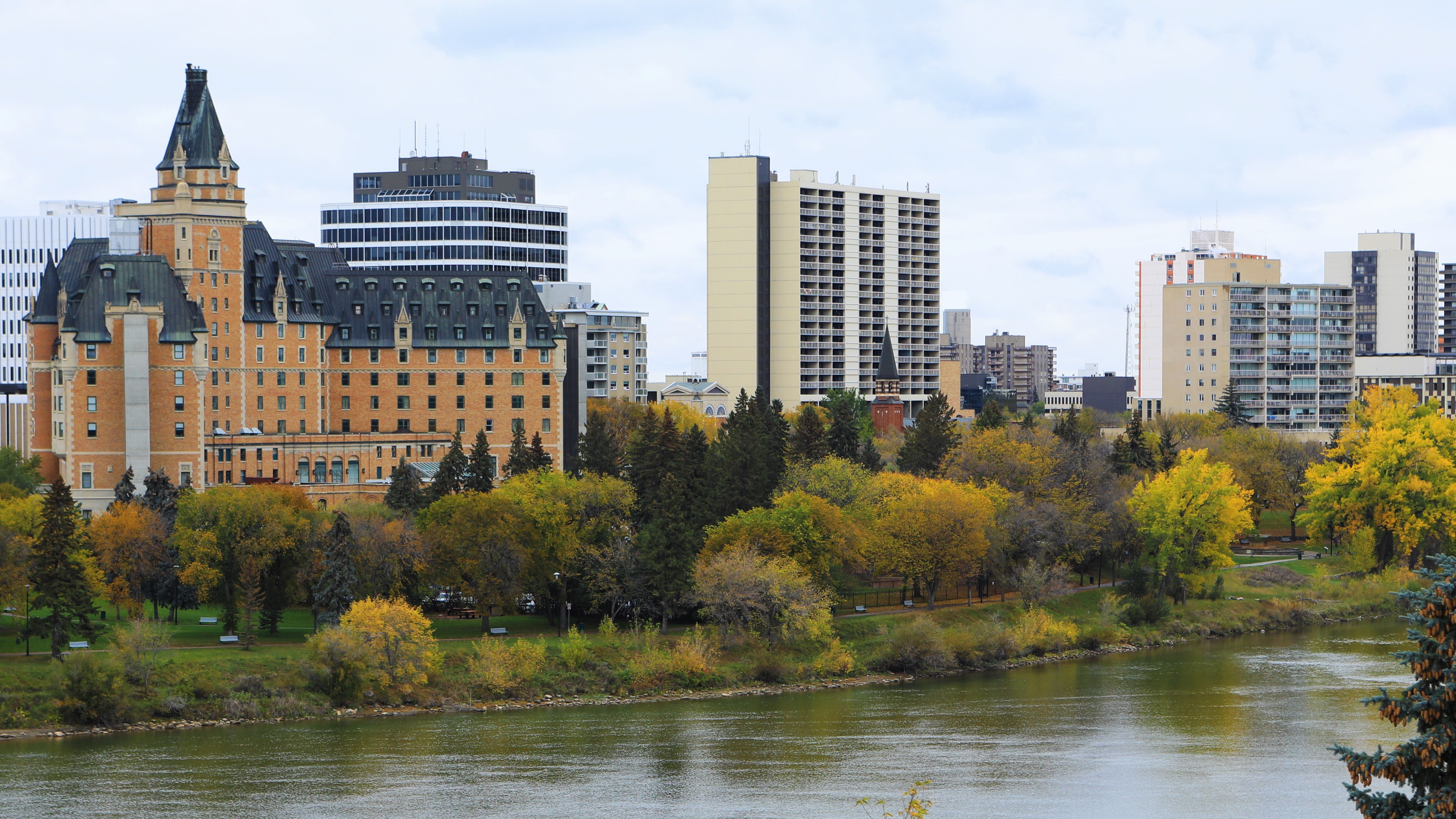 Aerial view of Saskatoon