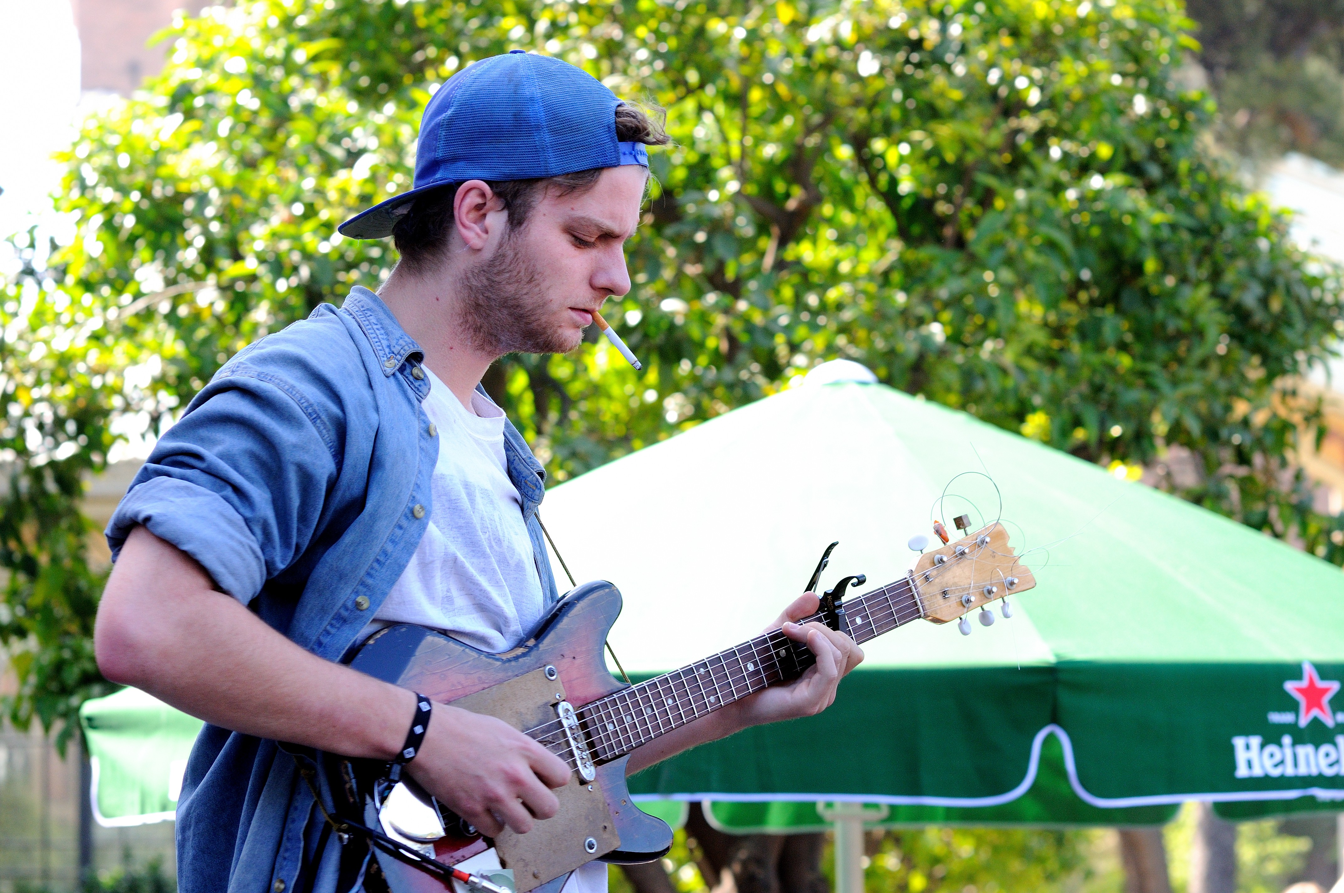 Mac DeMarco performing in Europe.