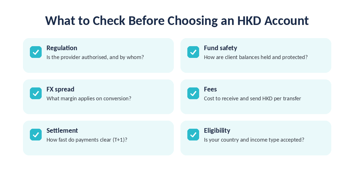 HKD Account Eligibility Checklist 
